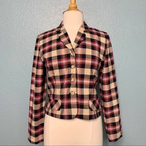 Michele | Vintage Plaid Blazer
